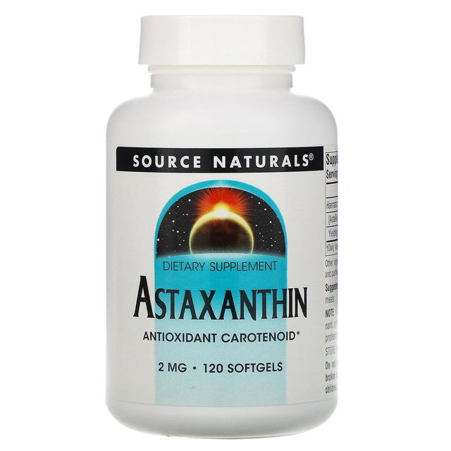 Source Naturals Fonte Naturali, Astaxanthin, 2 mg, 120 Softgels on Productcaster.