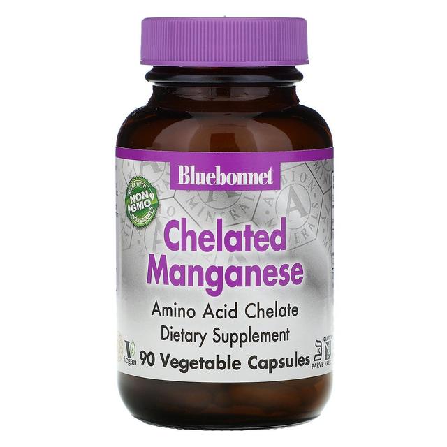 Bluebonnet Nutrition, Chelated Manganese, 90 Vcaps on Productcaster.