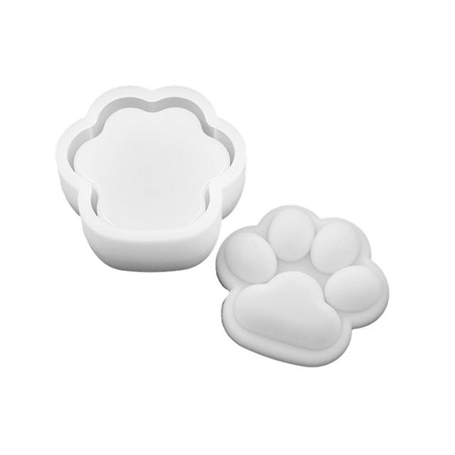 1/2/3/5 Silica Gel Multifunctional Silicone Box Mold With Lid Storage Cat claw grain 1Set on Productcaster.