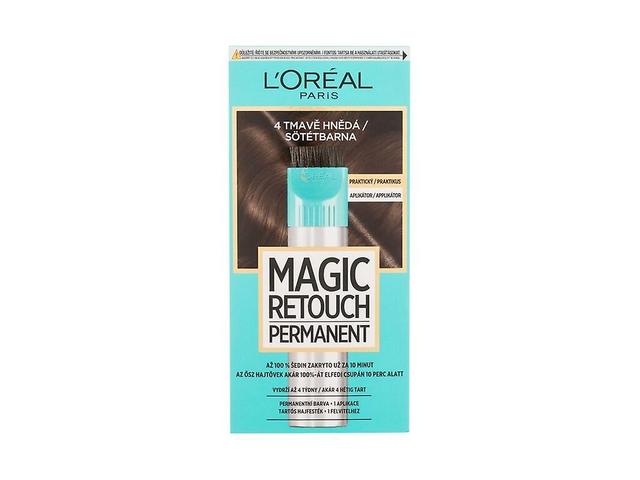 L'Oréal Paris - Magic Retouch Permanent 4 Dark Brown - Dla Kobiet, 18 ml on Productcaster.