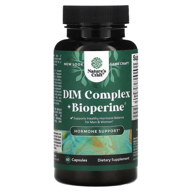 Natures Craft, DIM, Complex + Bioperine, 60 Capsules on Productcaster.