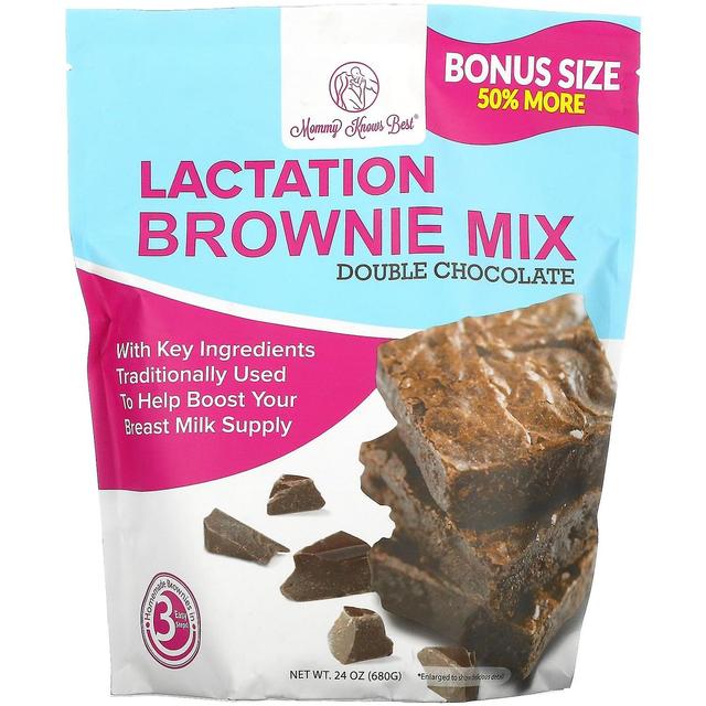 Mommy Knows Best, Lactation Brownie Mix, Double Chocolate, 24 oz (680 g) on Productcaster.