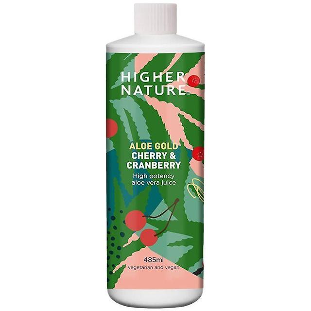 Higher Nature Aloe Gold Cherry/Cranberry Juice 485ml (AGC485) on Productcaster.