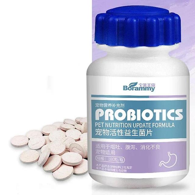 Jinzhaolai 180 tabletter Pet Active Nutritional Probiotics Förbättra diarré Matsmältning Gastrointestinala hälsoprodukter för katter och hundar 1 b... on Productcaster.