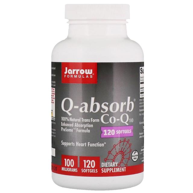 Jarrow Formulas, Q-absorb Co-Q10, 100 mg, 120 pehmeää geeliä on Productcaster.