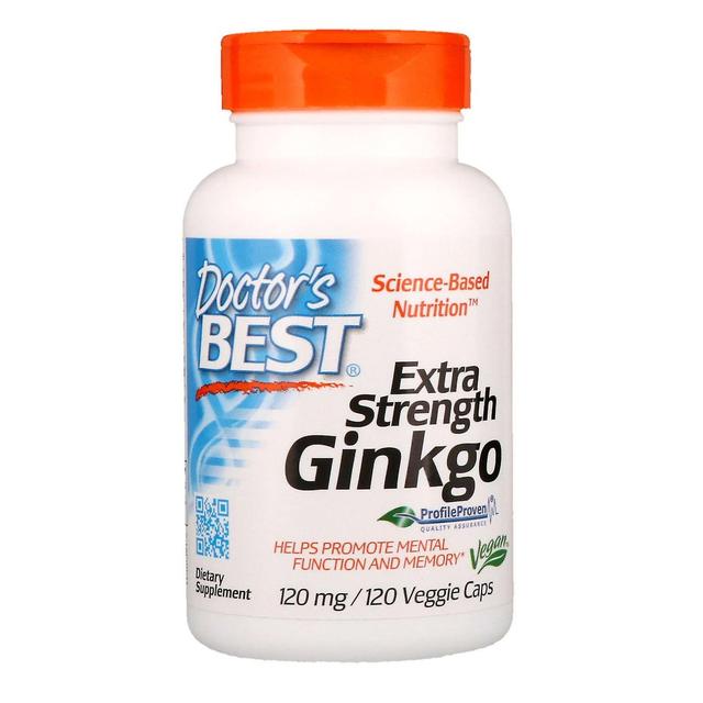 Doctor's Best, Extra Strength Ginkgo, 120 mg, 120 Veggie Caps on Productcaster.