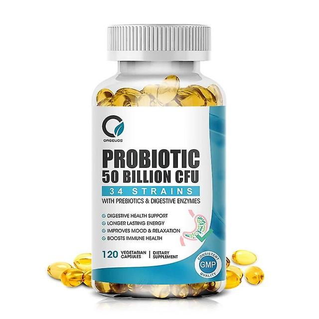 Probiotics & Prebiotics Supplement - 50 Billion CFU - for Men & Women's Immune & Digestive Health - Veggie CapsulesTIB TIB . 120pcs on Productcaster.