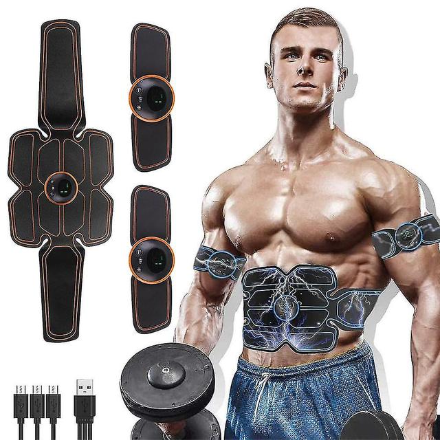 Abs Stimulator - Wireless Muscle Toner For Home Gym - Orange-yvan on Productcaster.