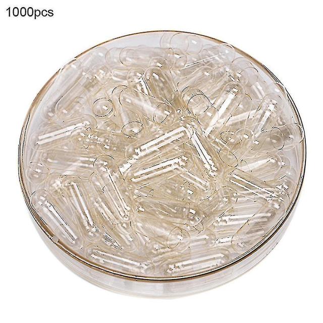 Xxttc 1000pcs Transparent Hollow Gelatin Empty Separated Medical Powder Capsule Shells( Color : Transparen on Productcaster.