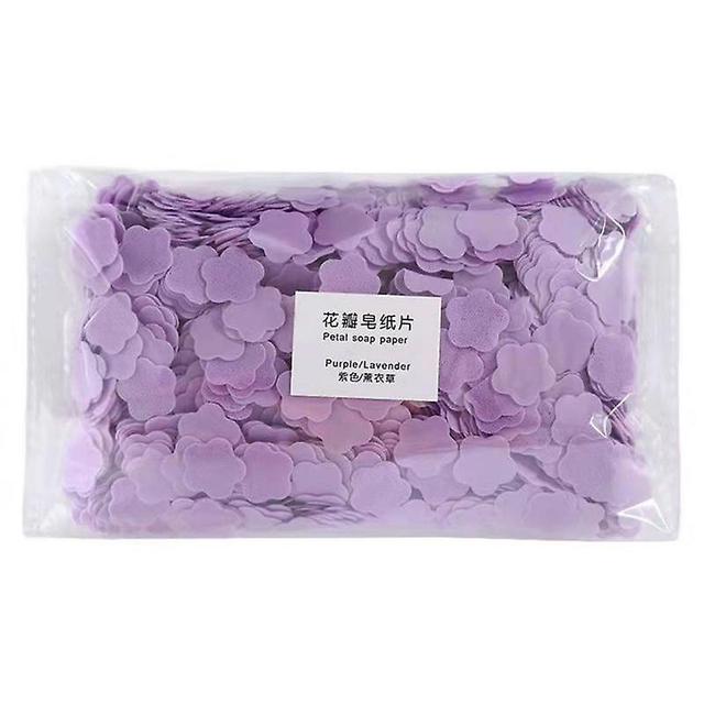 Bath Hand Washing Slice Student Children Carry Flakes Washing Tablet Portable Soap Paper Disposable Lavender on Productcaster.