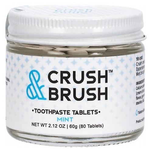 Crush & Brush Toothpaste Tablet Jar,0,Mint 2.12 Oz (Pack of 6) on Productcaster.