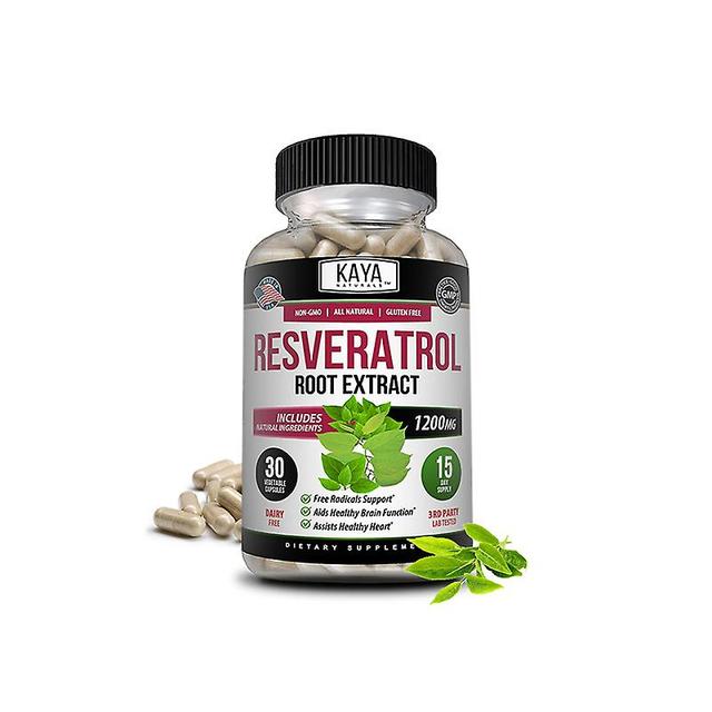 Vorallme Resveratrol Capsules - Antiaging Supplement, Antioxidant, Lowers Blood Pressure, Promotes Cardiovascular Support 30 count--1 bottle on Productcaster.