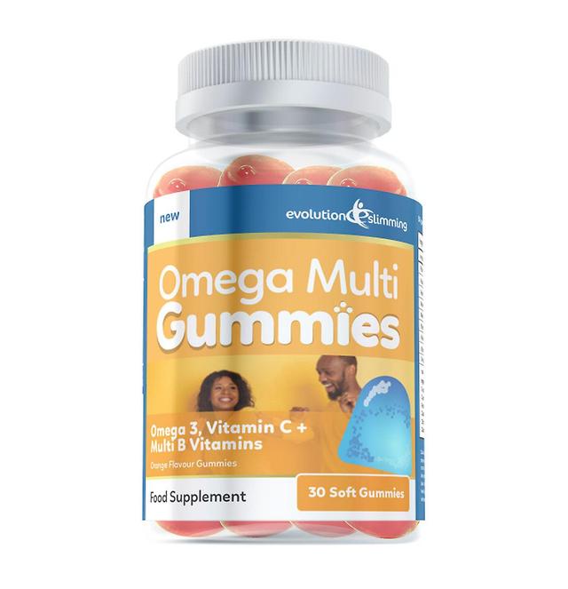 Evolution Slimming Omega 3 gumičky s vitamínmi A, B a C - 30 gumičiek - pomarančová príchuť - gumový vitamín - evolúcia chudnutie on Productcaster.