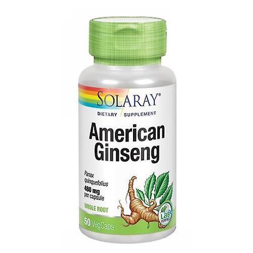 Solaray American Ginseng, 480 mgs, 50 Caps (Pacote de 1) on Productcaster.