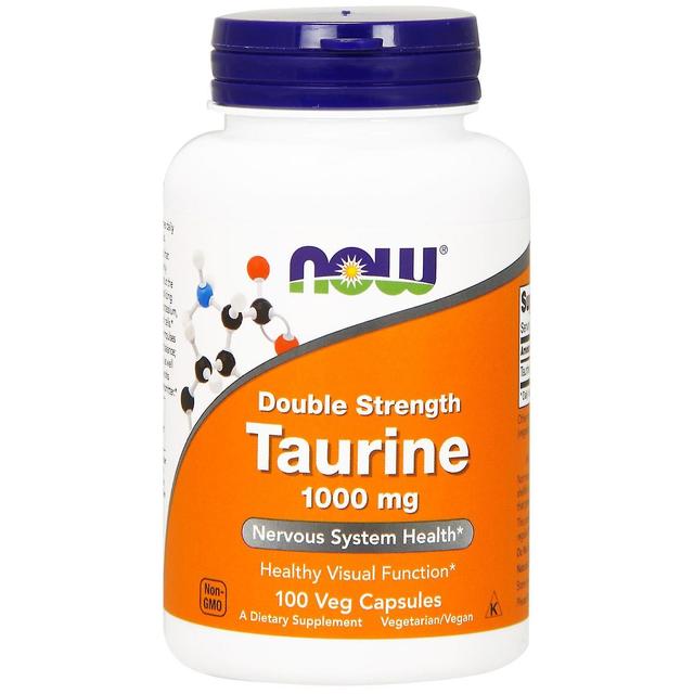 Now Foods, Taurine, Double Strength, 1,000 mg, 100 Veg Capsules on Productcaster.