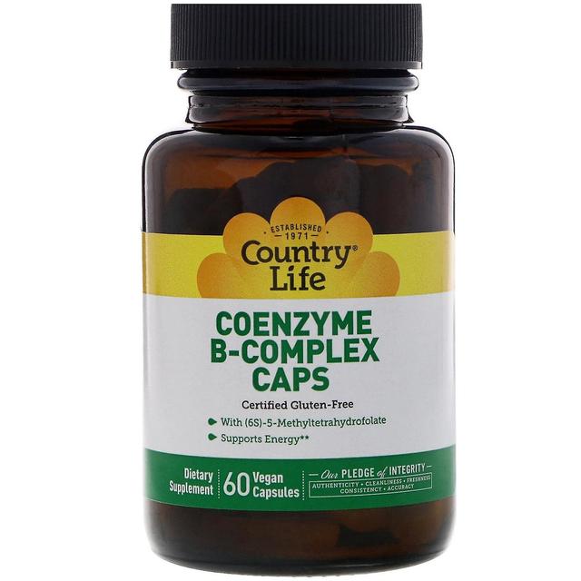 Country Life, Coenzyme B-Complex Caps, 60 Vegan Capsules on Productcaster.