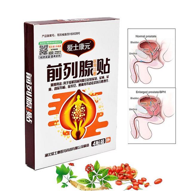 Qian 4pcs Prostate Disease Treatment Patch Herbal Medicine Plaster Urological Male Prostatic Strengthen Kidney Herbs Medical Stickers on Productcaster.