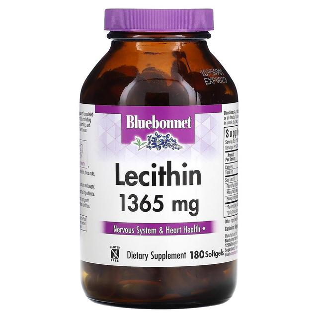 Bluebonnet Nutrition, Lecithin, 1,365 mg, 180 Softgels on Productcaster.