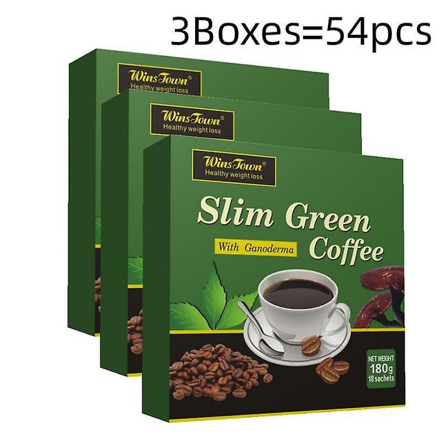 54 Teabags Slim Green Coffee With Ganoderma Control Weight Weight Tea on Productcaster.