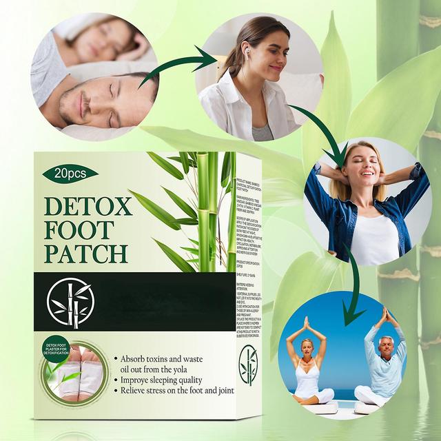 Zjrui Detox Foot Patches, Detox Foot Pads reinigen, Slaapkwaliteit verbeteren Verbetering van de bloedcirculatie, Voetzolen om lichaamstoxines te v... on Productcaster.