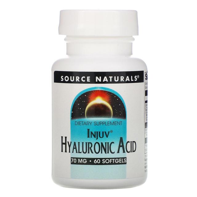 Source Naturals Källa Naturals, Injuv Hyaluronsyra, 70 mg, 60 Softgels on Productcaster.