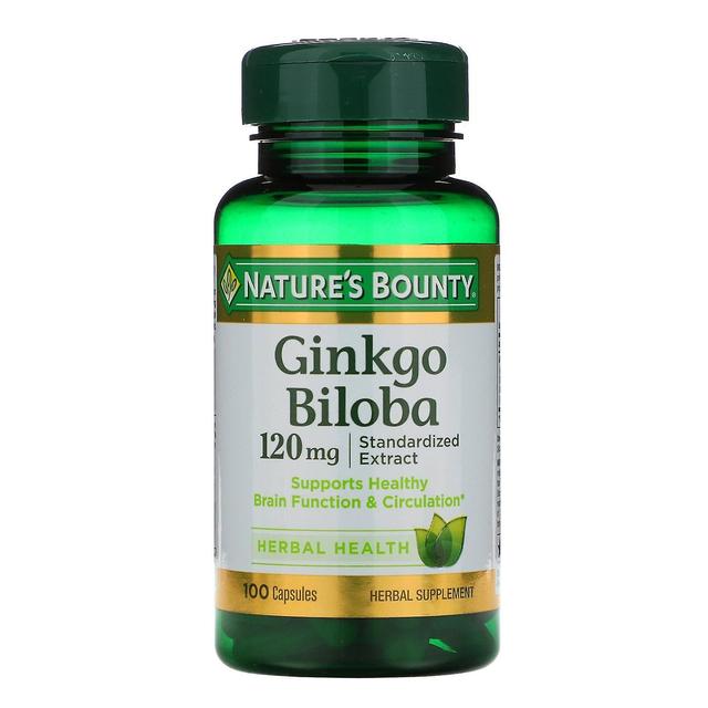 Natures Bounty Nature's Bounty, Ginkgo Biloba, 120 mg, 100 Capsule on Productcaster.