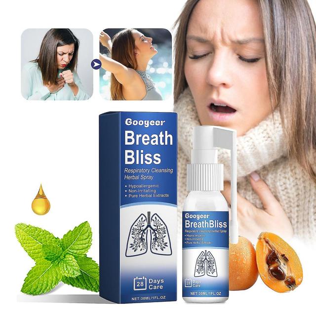 Herbal Lung Cleansing Spray, Breath Bliss Respiratory Cleansing Herbal Spray, Lung Health Supplement 2Pcs on Productcaster.