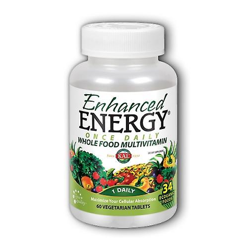 Kal Enhanced Energy, Multivitamines d’aliments entiers, 60 comprimés de légumes (paquet de 3) on Productcaster.