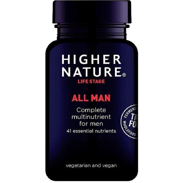 Higher Nature True Food All Man Vegetable Capsules 180 (TMAN180) on Productcaster.