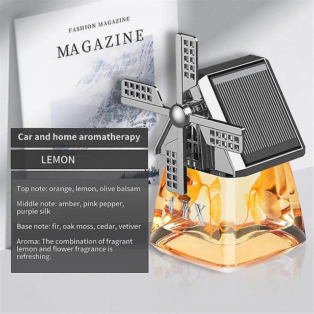 Sjioh Beautiful Car Dashboard Air Freshener Car Air Perfume Solar Aromatherapy Diffuser Windmill Design Interior Decoration on Productcaster.