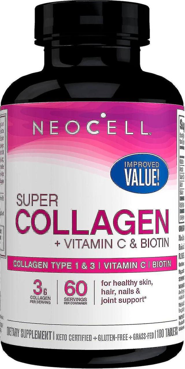 NeoCell Super Collagen + C-vitamin och Biotin 180 tabletter on Productcaster.