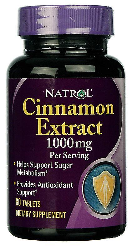 Natrol Cinnamon Extract 1000Mg 80 Tablets 47469042912 on Productcaster.