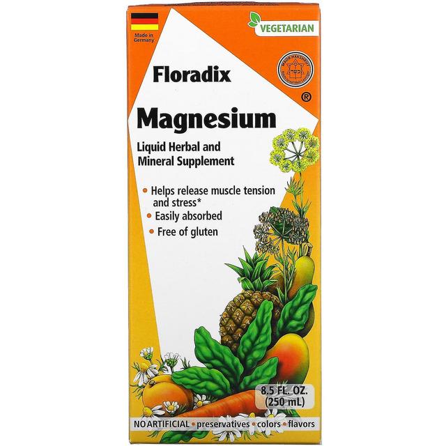 Gaia Herbs, Floradix, Magnesium, Liquid Herbal and Mineral Supplement, 8.5 fl oz (250 ml) on Productcaster.