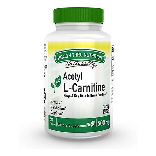 Health Thru Nutrition Gesundheit durch Ernährung Acetyl L-Carnitin, 500 mg, 60 vegetarische Kapseln (Packung mit 1) on Productcaster.