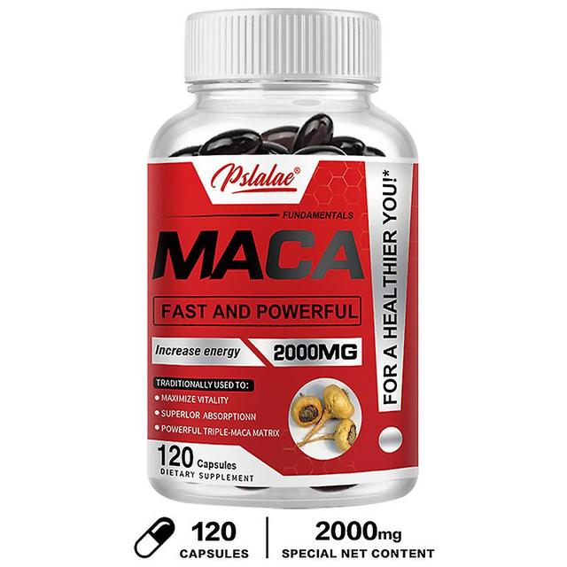 Vorallme Maca Root Capsules Enhance Performance, Endurance, 2000 Mg Made With Black, Red And Yellow Maca Powder 120 Capsules on Productcaster.