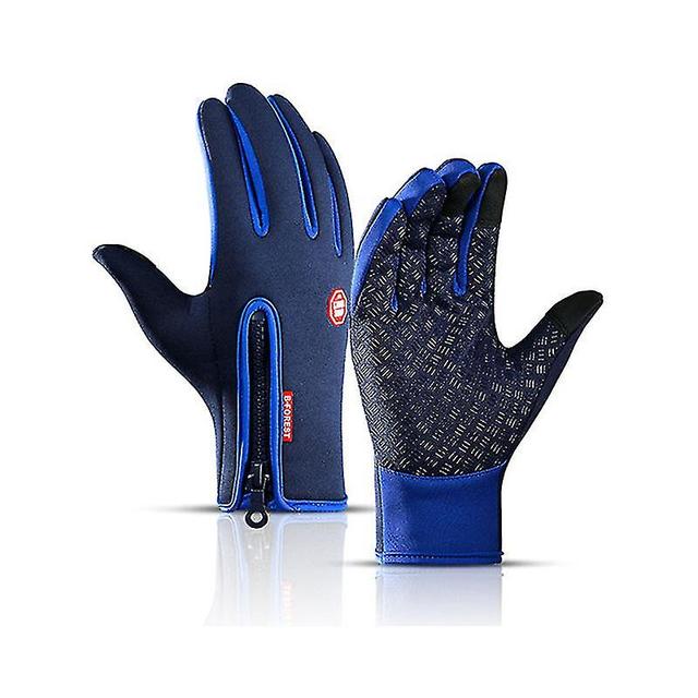 Gants De Cyclisme Dhiver Cran Tactile Gant Impermable Leau Thermique Dhiver Coupe-vent Pour Tous Les Cyclistes on Productcaster.