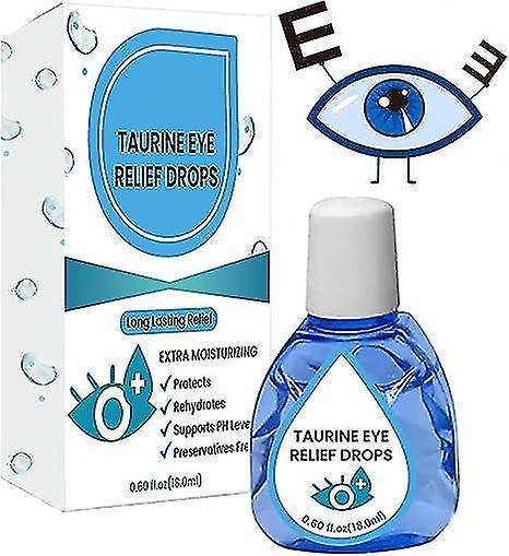 18ml Taurine Eye Relief Drops,eye Care Fluid, Soothing Eye Drops, Relieve Eye Fatigue Vision Within 3-4 Weeks(1pcs) on Productcaster.