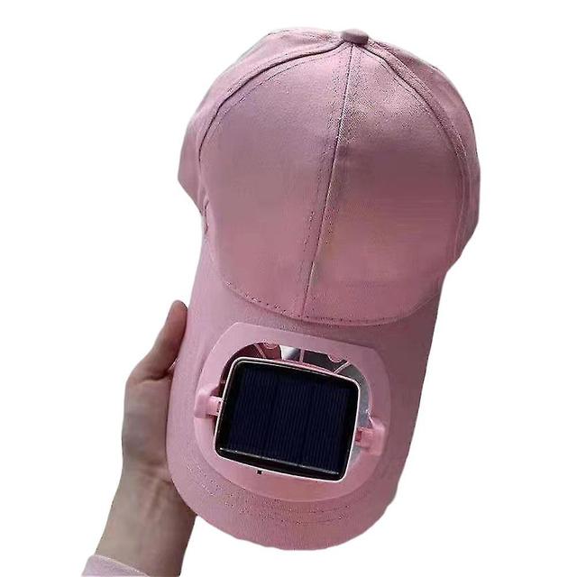 Solar Large Sun Fan Hat Outdoor Lightweight Portable Sports Hats Regulatable Running Sports Hat White on Productcaster.