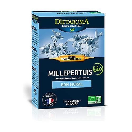 Dietaroma CIP Organic St. John's Wort 20 ampoules of 10ml on Productcaster.