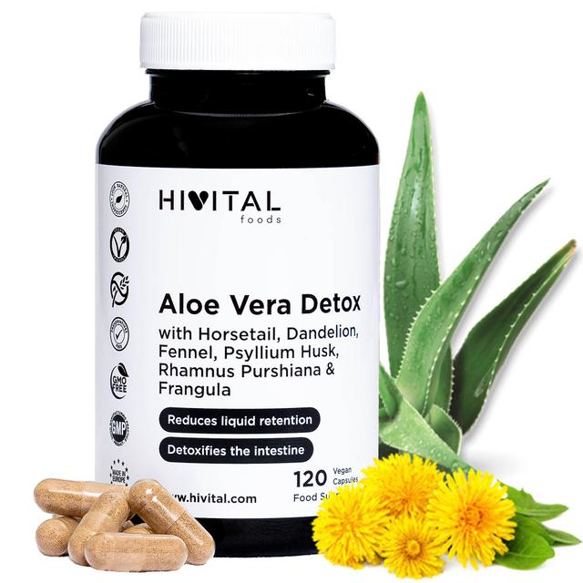 Hivital Aloe Vera Detox. 120 c vegan psulas for 4 months of treatment on Productcaster.