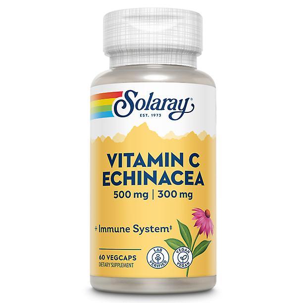 | raiz de vitamina solaray c & echinacea suporte saudável do sistema imunológico c/ 500 mg vit c & 300 mg echinacea por cápsula | 60 vegcaps on Productcaster.