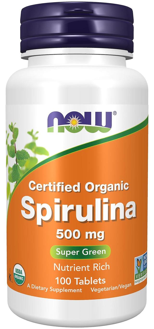 NOW Foods Spirulina 500 mg 100 Tablets on Productcaster.