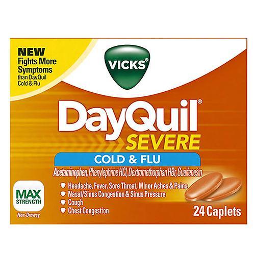 Procter & Gamble Vicks DayQuil Severe Cold & Flu, 24 Caplets (Pack of 1) on Productcaster.