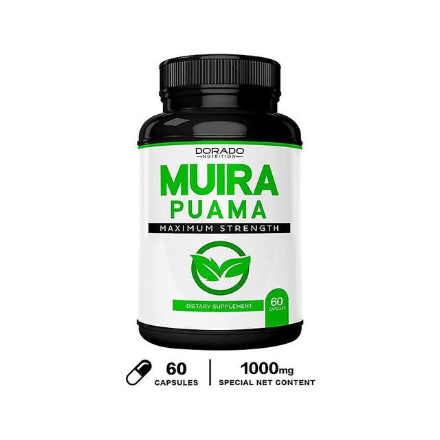 Vorallme Premium Muira Puama Root Extract Capsules 1000 Mg - Made In The Usa - Quality Assured Gluten Free & Non-gmo 60 Capsules on Productcaster.