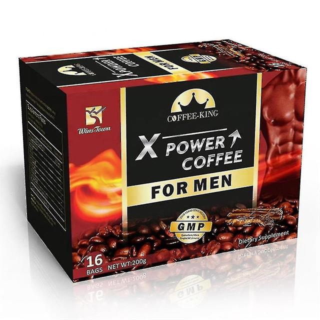 X Power Coffee For Men All Natural Ginseng Maca Relieve Stress Energy Sexual Desire 16pc/box on Productcaster.