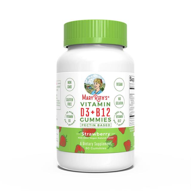 MaryRuth's Vitamin D3+B12 60 Gomitas (Fresa) on Productcaster.