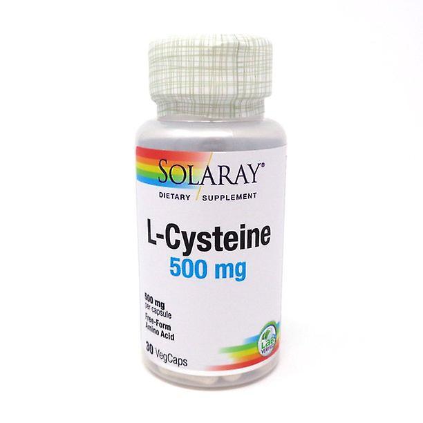 Solaray - l-cysteine free-form amino acid 500 mg. - 30 vegetable capsule(s) on Productcaster.