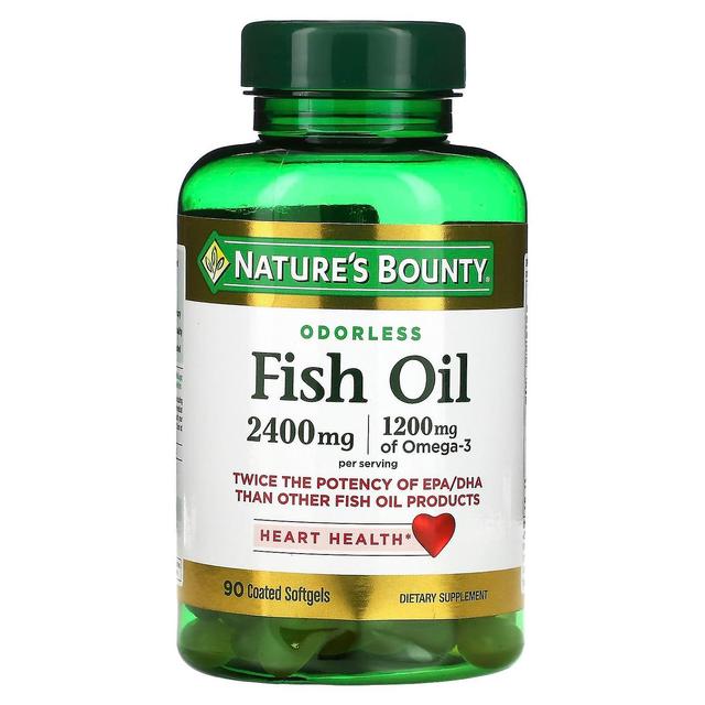 Natures Bounty Nature's Bounty, Odorless Fish Oil, 1,200 mg, 90 Coated Softgels on Productcaster.