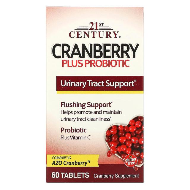 21st Century, Cranberry Plus Probiotic, 60 Tablets on Productcaster.