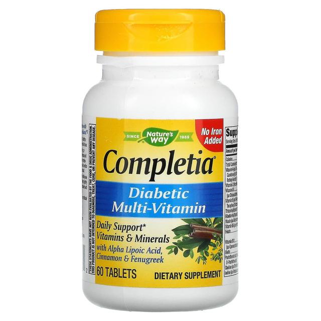 Nature's Way Naturens sätt, Completia, Diabetisk multi-vitamin, 60 tabletter on Productcaster.